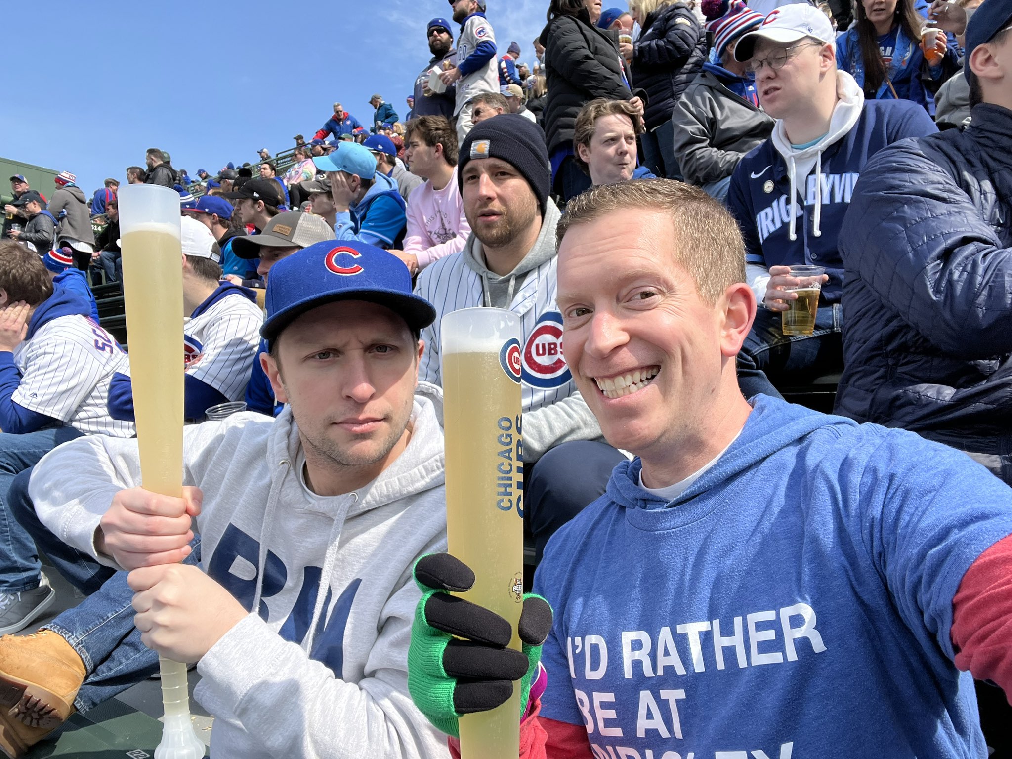 wrigley field beer bat