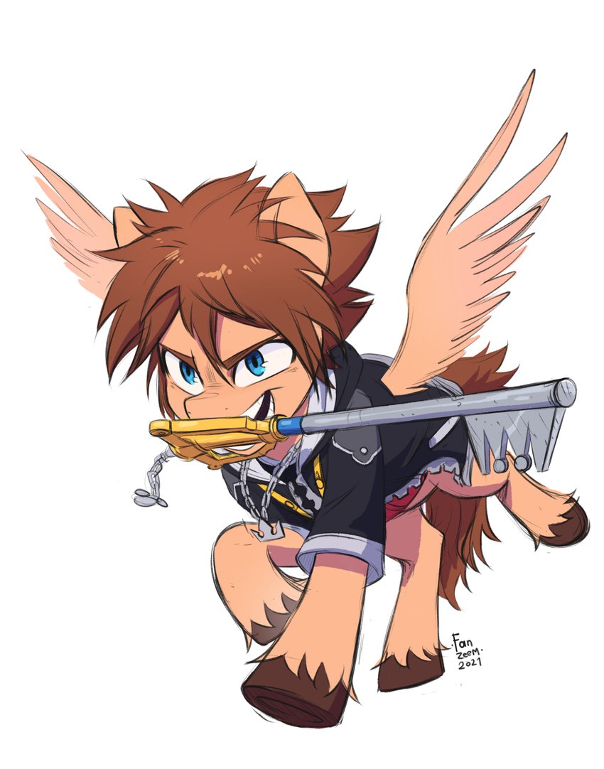 Gojira1122's tweet photo. Playing as Sora might actually have some benefits in RPs, being Multiverse friendly and can take different forms to fit into whatever Universe, be it human, lion, mermaid, or even Pony https://t.co/1dIf043gKe