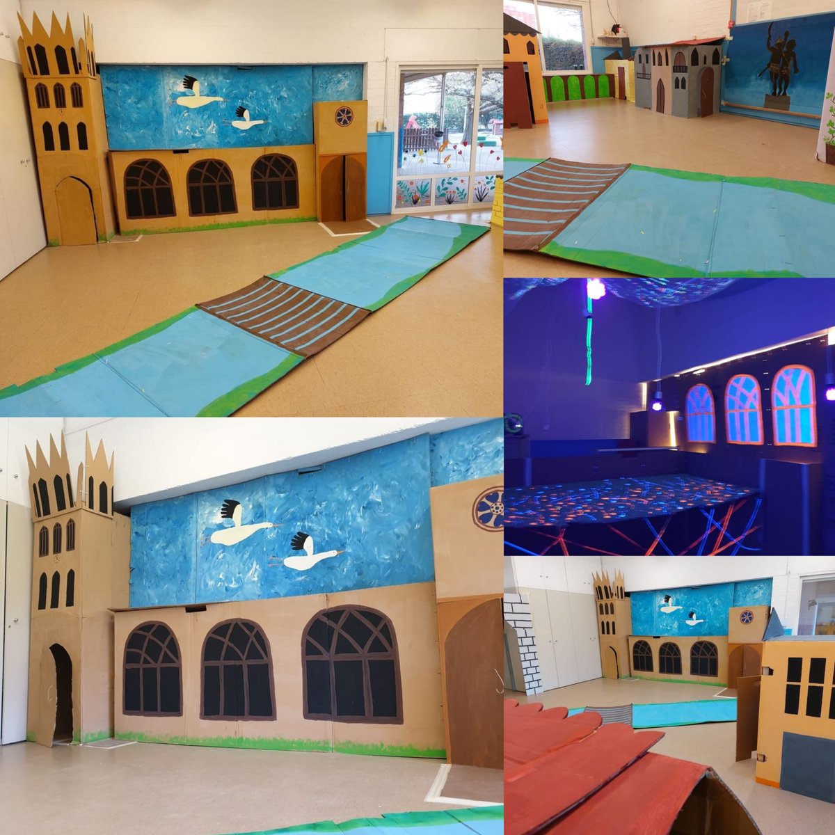 PostureigLleida's tweet image. La Marta m'explica que les seves excompanyes de la escola bressol municipal del #Secà: Han construït la ciutat de #Lleida amb la #SeuVella feta tota amb caixes de cartró que permet als nens i nenes entrar-hi dins... 😍