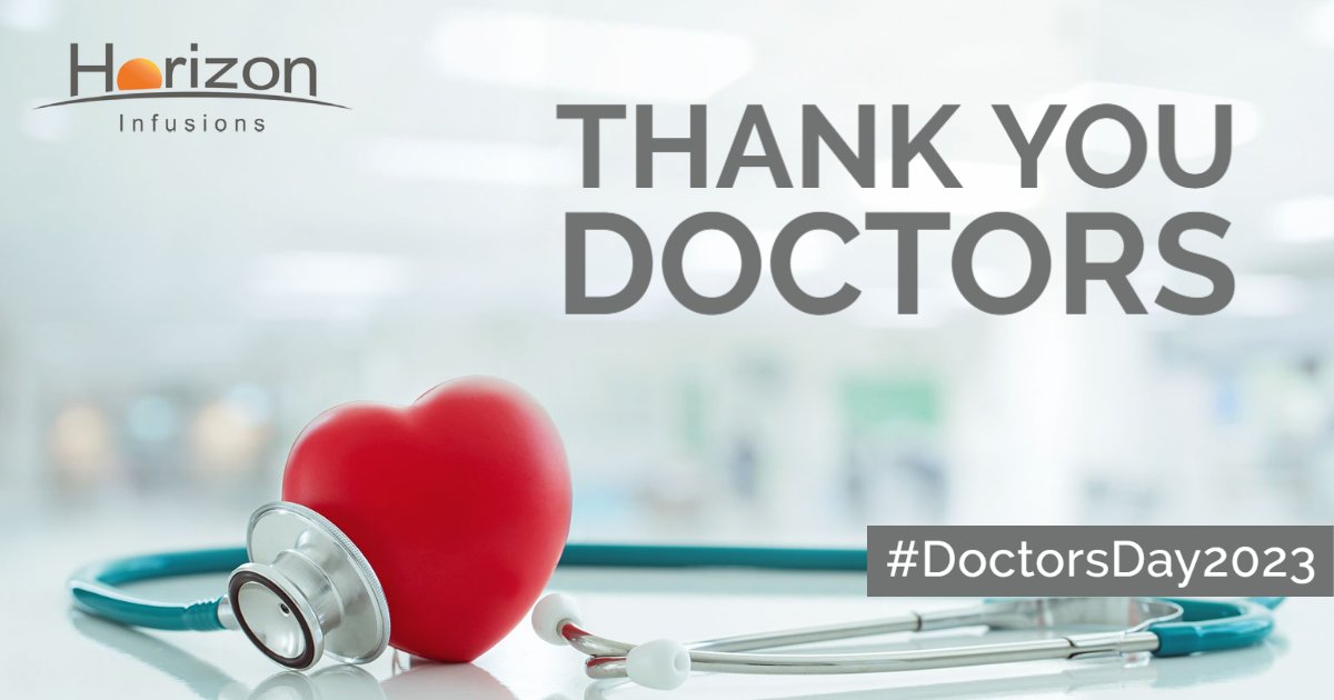 HZinfusions's tweet photo. On #DoctorsDay, we'd like to thank the physicians who entrust us with their patients' infusion therapy. Throughout the referral process and beyond, you and your patients can count on exceptional care. 
#immunologist #rheumatologist #neurologist #endocrinologist #infusiontherapy https://t.co/ebcD3LjwbI