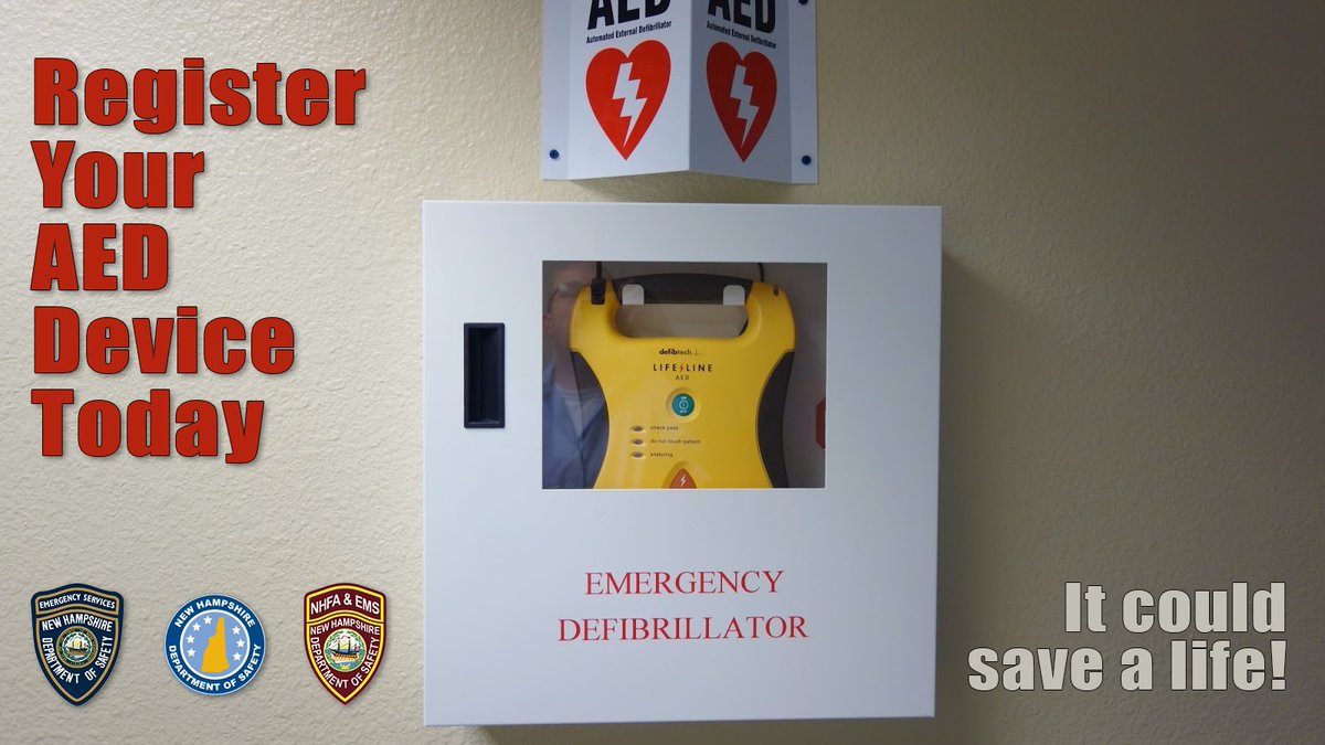 Announcing a new initiative to make registering new Automated External Defibrillators (AEDs) easier than ever before for New Hampshire businesses, thanks to  the PulsePoint Foundation and Google.
Registering an AED today could help save a life tomorrow!
 bit.ly/3KheAk0