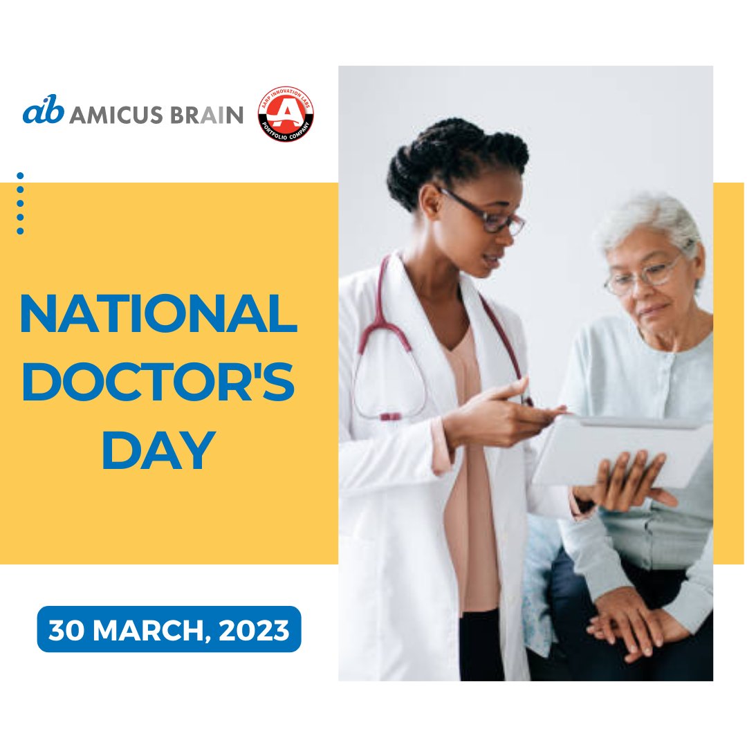 amicusbrain's tweet photo. Today is National Doctor’s Day.
Join Amicus Brain in honoring and appreciating doctors everywhere for the incredible work they do each and every day.
#doctorsday #nationaldoctorsday #doctor #alzheimerscare #aiinhealthcare #amicusbrain #innovation #technology #agetech https://t.co/XPil3P7CWL