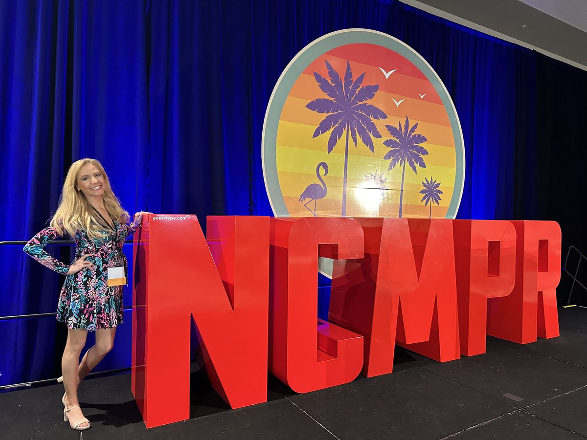 Erin Mark has arrived at the 2023 NCMPR National Conference! 
.
#NCMPR #HigherEd <a href="/ErinEMark/">Erin 👱🏼‍♀️</a> <a href="/ncmpr_national/">NCMPR</a>