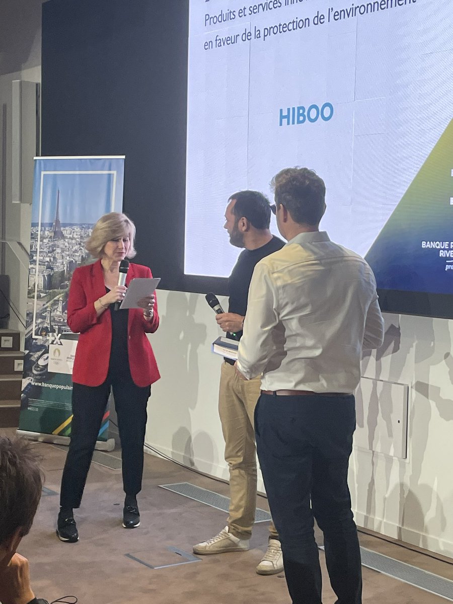 Nous accueillons le lauréat du second prix de la catégorie 2 -Produits et services innovants en faveur de la protection de l'environnement !Bravo à l’entreprise <a href="/hiboo/">Hiboo</a> 👏Une entreprise innovante qui a pour but de réduire le fossé entre les machines et les hommes #NextInnovBPRI