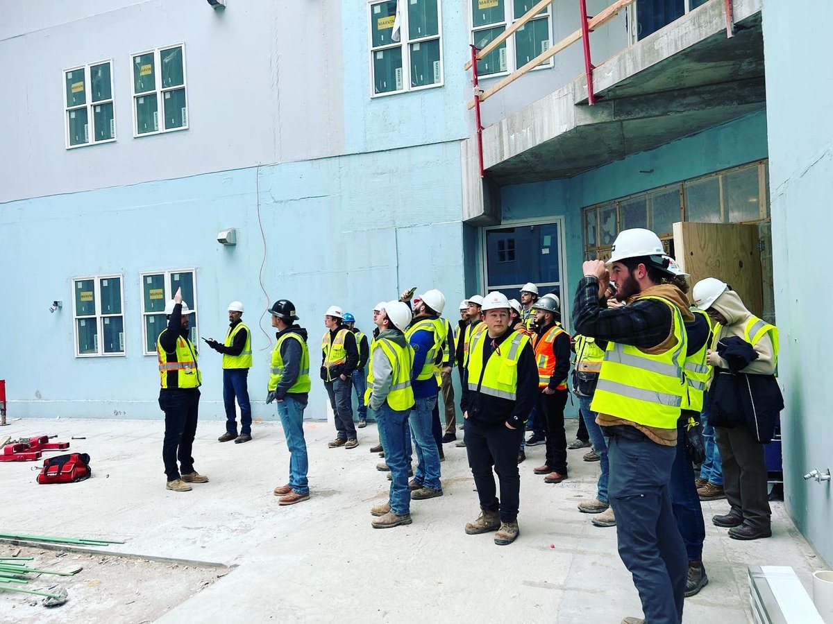 TheDurhamSchool's tweet photo. Check out these amazing projects in our backyard! Our #ConstructionManagement students had the opportunity to tour the @BuildHCI site as part of their #Capstoneclass. Students were also thrilled to see the new $155 million UNL Athletic Facility, a 350,000 SF expansion. #DSAEC https://t.co/3V0kCTewoe