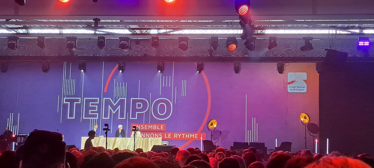On est 3 000 collègues, tous ensemble, tous réunis, autour d'une même banque <a href="/CMBretagne/">CMBretagne</a> et d'un même projet....  Bienvenue à la Convention TEMPO à Saint-Brieuc 😊 <a href="/cmarkea/">Crédit Mutuel Arkéa</a> <a href="/CreditDd22/">Crédit Mutuel DD22</a> <a href="/CcmPerrosGuirec/">CMB Perros Guirec</a>