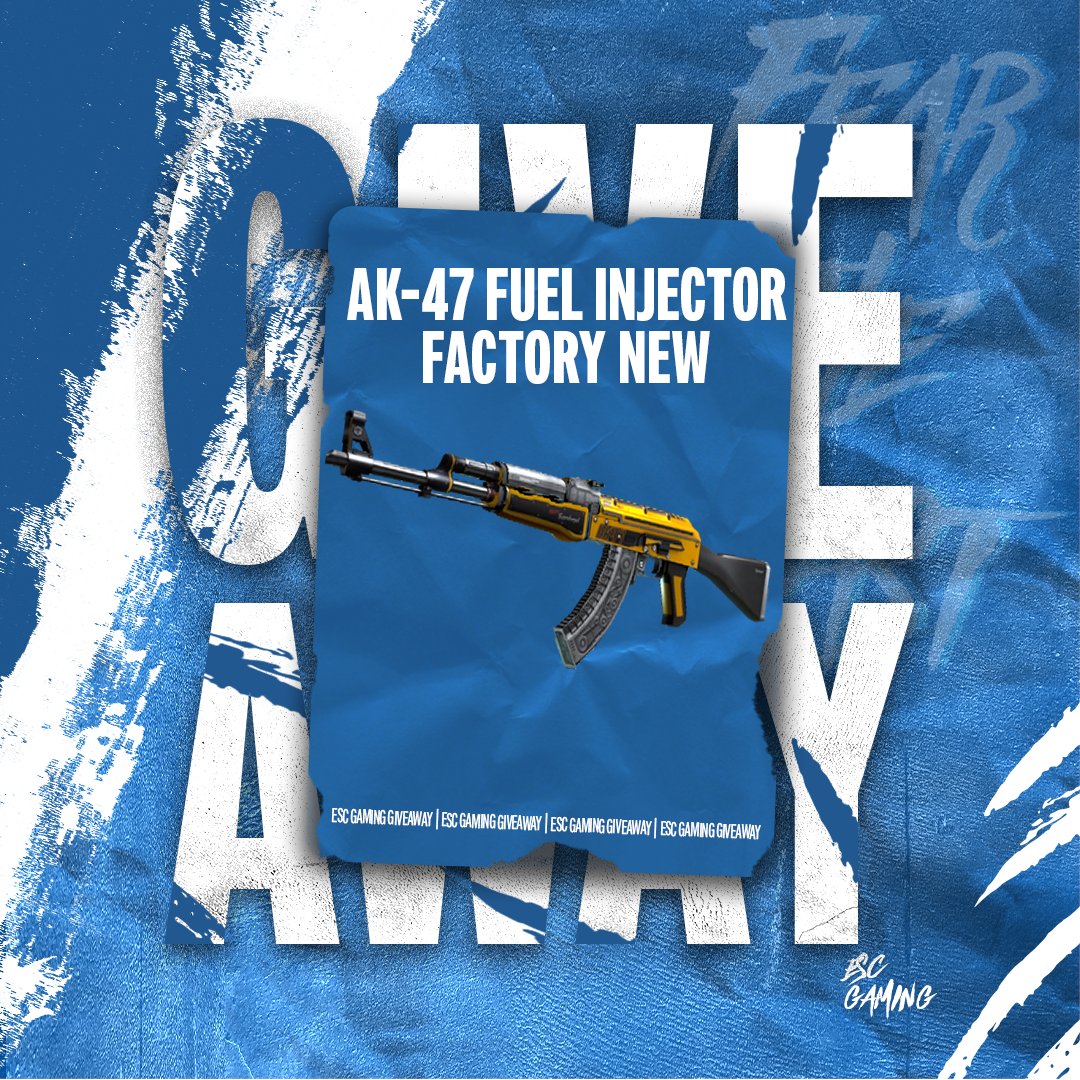 🔹AK-47 FUEL INJECTOR - FACTORY NEW🔹
To celebrate our new Head of CS:GO!

TO ENTER:

✅ Follow <a href="/ESCGaming/">ESC Gaming</a> and <a href="/ArturkaCS/">Arthur Holovko 🇺🇦</a> 
✅ Like❤️and retweet♻️
✅ Tag 2 of your friends

Winner will be announced April 14th. Good Luck!
#Giveaway #Giveaways <a href="/CSGOGiveaway___/">CSGO Giveaways 🎁</a> <a href="/CSGOGiveawayz_/">CSGO Daily Giveaways</a>
