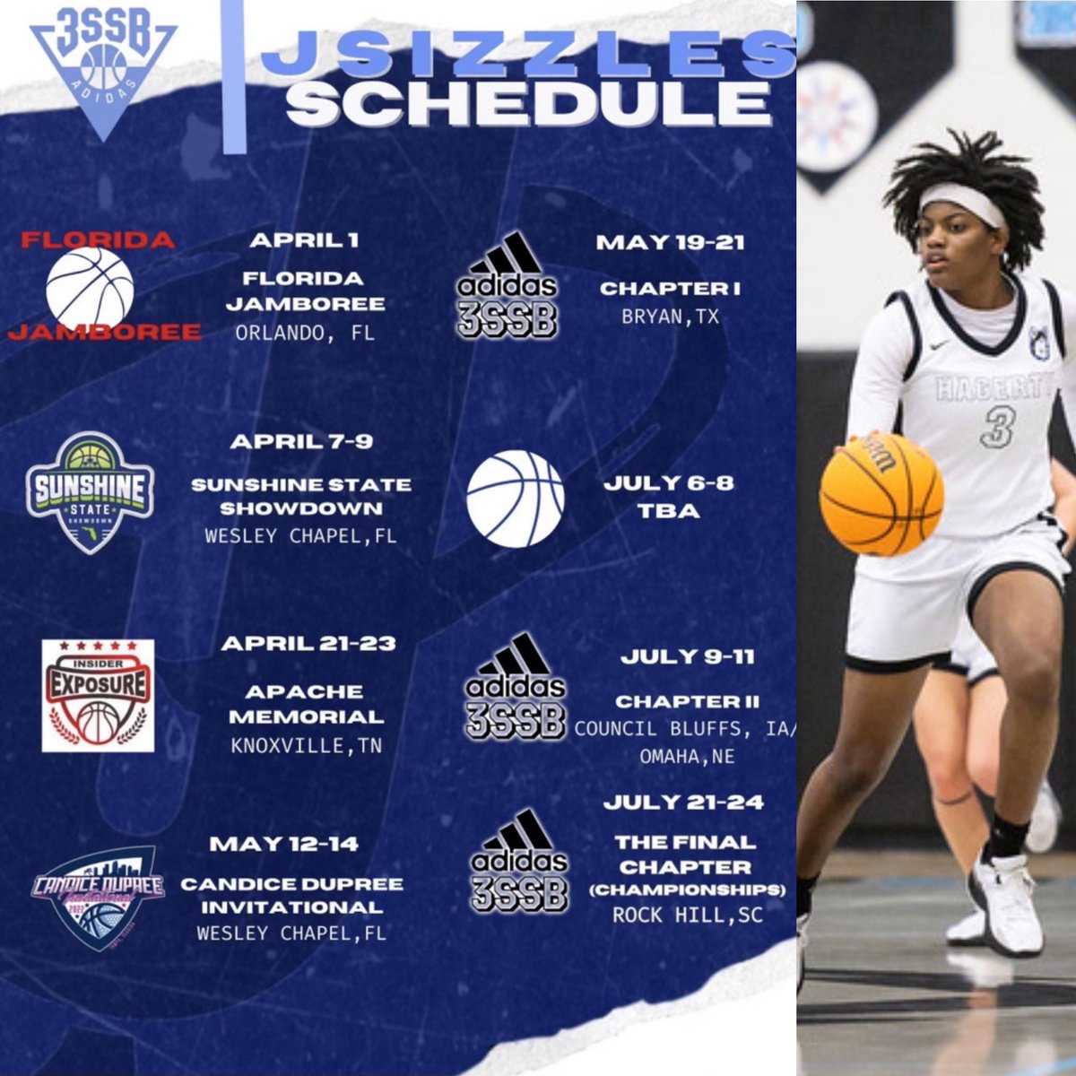 Celina Forine (@celinaballer) on Twitter photo Summer schedule for this season! One last ride. Let’s get it!!!! #Jsizzle #3SSB #lastride <a href="/Eduardo10120239/">CoachSoto86</a> <a href="/EddieUtepRivera/">Eddie Rivera</a> <a href="/Jsizzle_elite/">JSIZZLES Elite</a> <a href="/adidasHoops/">adidas Basketball</a> Summer schedule for this season! One last ride. Let’s get it!!!! #Jsizzle #3SSB #lastride <a href="/Eduardo10120239/">CoachSoto86</a> <a href="/EddieUtepRivera/">Eddie Rivera</a> <a href="/Jsizzle_elite/">JSIZZLES Elite</a> <a href="/adidasHoops/">adidas Basketball</a>