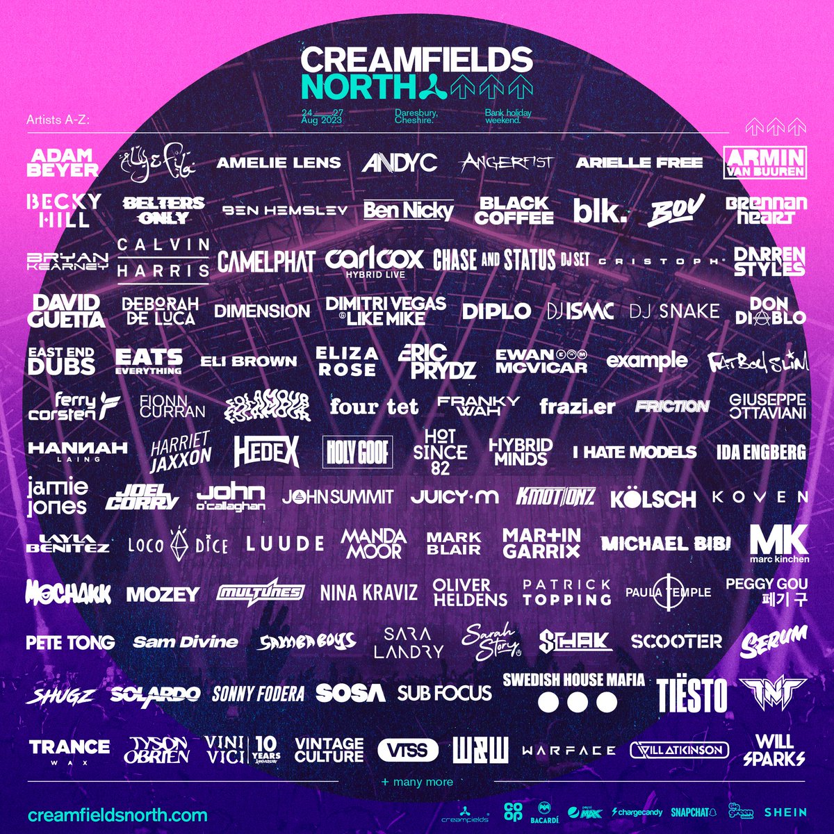 Creamfields North 2023 | Lineup | Tickets | Prices | Rumours | Live ...