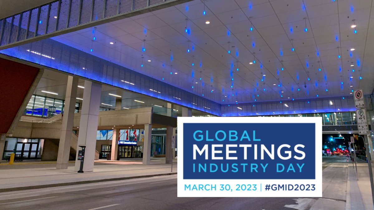 We are lighting York Ave in downtown #Winnipeg BLUE tonight in support of Global Meetings Industry Day. #LightingUpBlue #GMID2023 #MeetingsMeanBusiness #ImagineYourselfHere