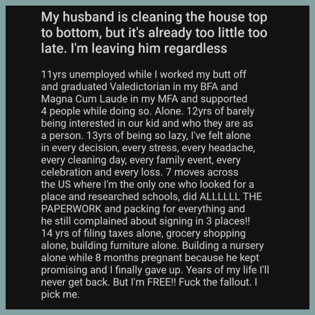 ask_aubry's tweet photo. And dudes will literally complain that women ain't loyal and file divorce 80% of the time. 🫤 https://t.co/ogSbDJVaC4