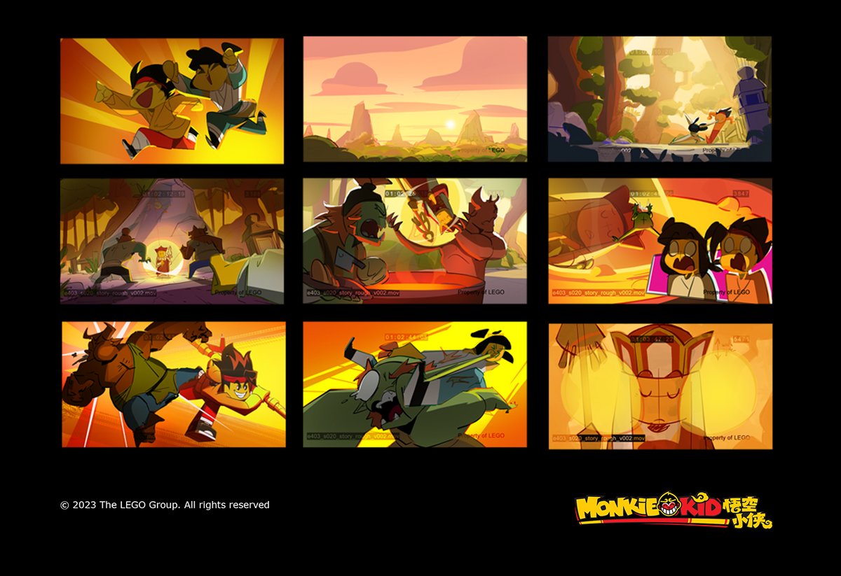 Colorscript from #monkiekid season 4 episode 3
I loved working on this sequence because it felt like a really good homage to the original Journey to the West where Tang gets kidnapped by demons to get cooked every other episode