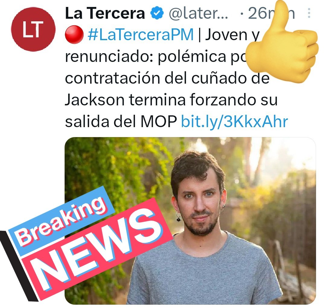 MaxLobosCL's tweet photo. Lo logramos entre todos!!! Un apitutado político menos gracias a ustedes y el empuje de las redes sociales ante la indecencia de usar el poder político para apitutar a parásitos que no aportan en nada al aparato público. Ustedes lo lograron!!! https://t.co/DixAFVnTZG