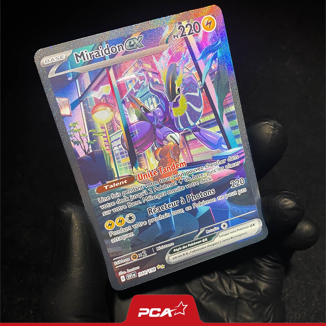 pcagrade's tweet photo. The first Scarlet&Violet PCA card dropped today in Excelsior!
#pcagrade https://t.co/2PCoqdjH1x