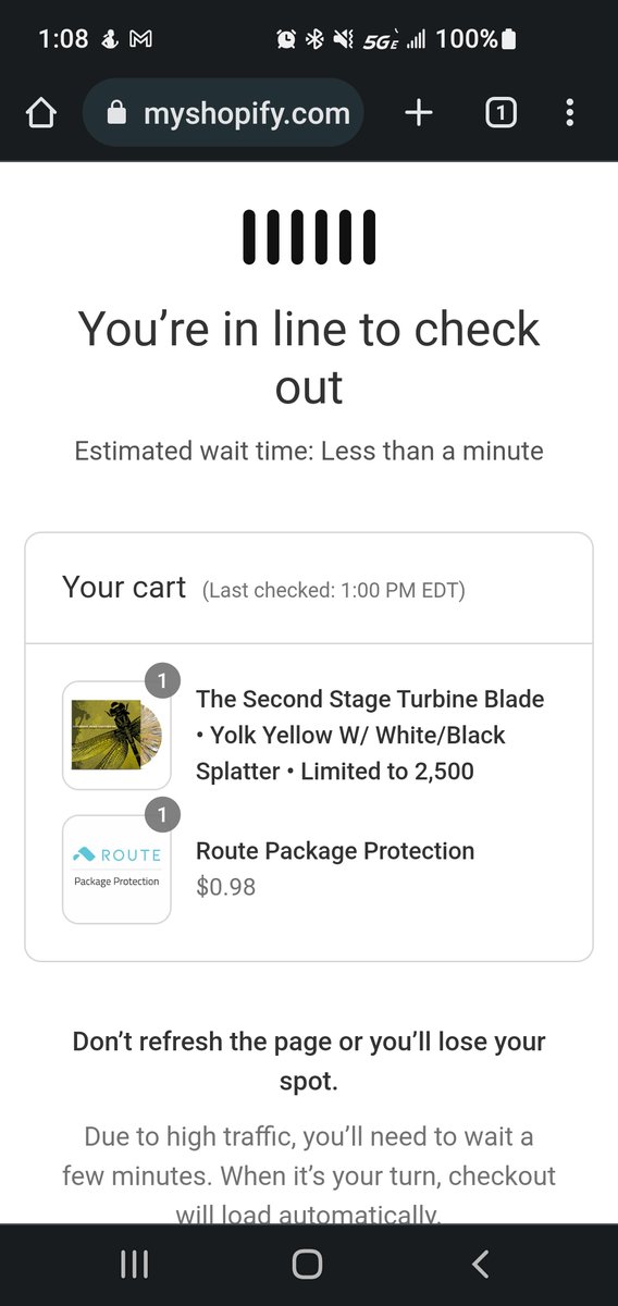 MikeTAdamsII's tweet photo. @equalvision I was in que for checkout for over 45 minutes and then told it's out of stock... Neat https://t.co/i741W2j2VY