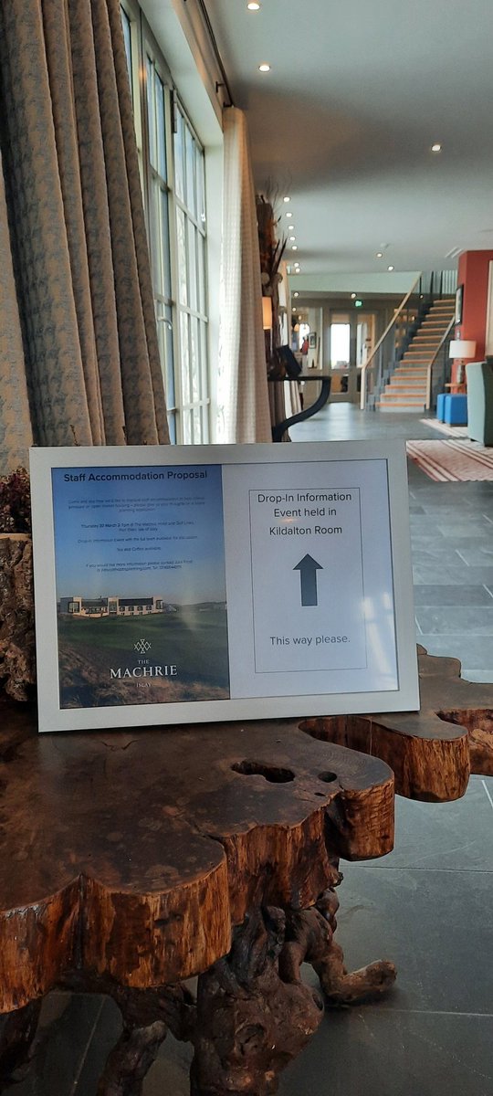 frost_julia's tweet photo. Pleased to be in Islay at The Machrie Hotel discussing staff accommodation proposals with the local community @ScottHobbsPlan @PaulHogarthCo @denholmpartnership https://t.co/3liztKuMEX