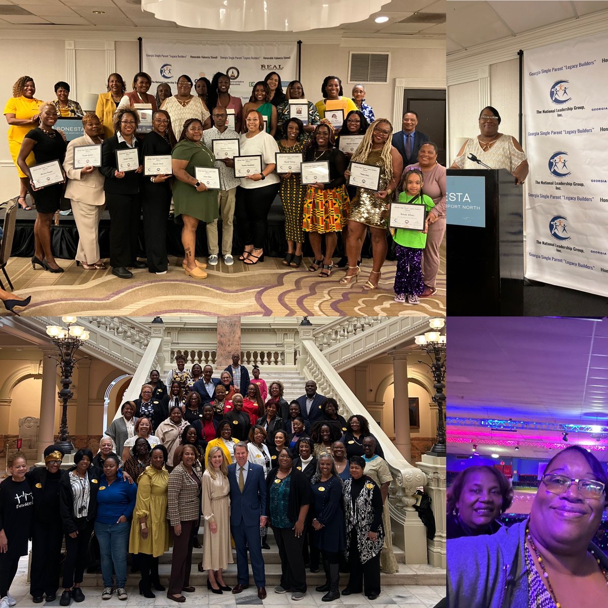 ValenciaStovall's tweet photo. #GaSingleParent 3 part celebrations 2023 are a wrap. We honored 34 men & women across Ga at #GaStateCapitol #skatingrink #awardsluncheon #nationallg #gycc #repschofield #HR279 #March21 https://t.co/PfWgL4YHqa