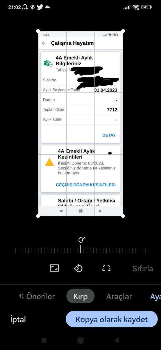 Allah'a şükürler olsun emeklilik sürecim tamamlanmıştır.Sırada bekleyen arkadaşlarmından bir an evvel maaşlarının bağlanmasını Rabbimden dilerim #EYTHAYIRLIOLSUN #eytmaas #SGKPersoneli