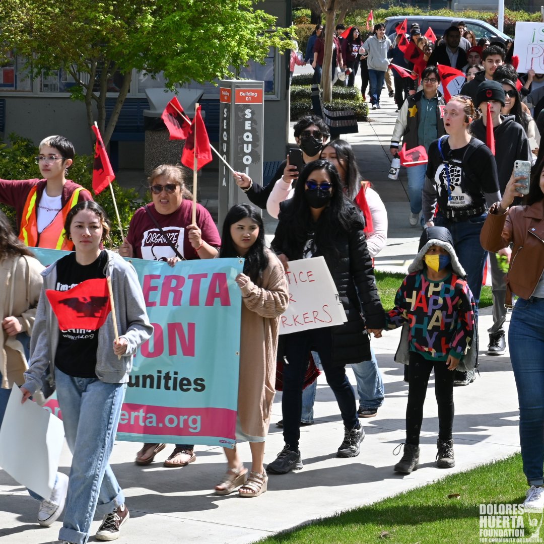 On March 25th, DHF was part of the annual Cesar Chavez March that advocates justice for all workers. Our Executive Director, Camila Chavez, was present in solidarity and marching with the community.