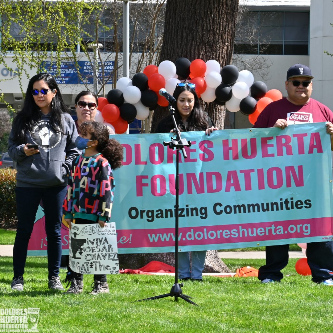 DoloresHuertaFD's tweet photo. On March 25th, DHF was part of the annual Cesar Chavez March that advocates justice for all workers. Our Executive Director, Camila Chavez, was present in solidarity and marching with the community. https://t.co/Knq6JKuiqu