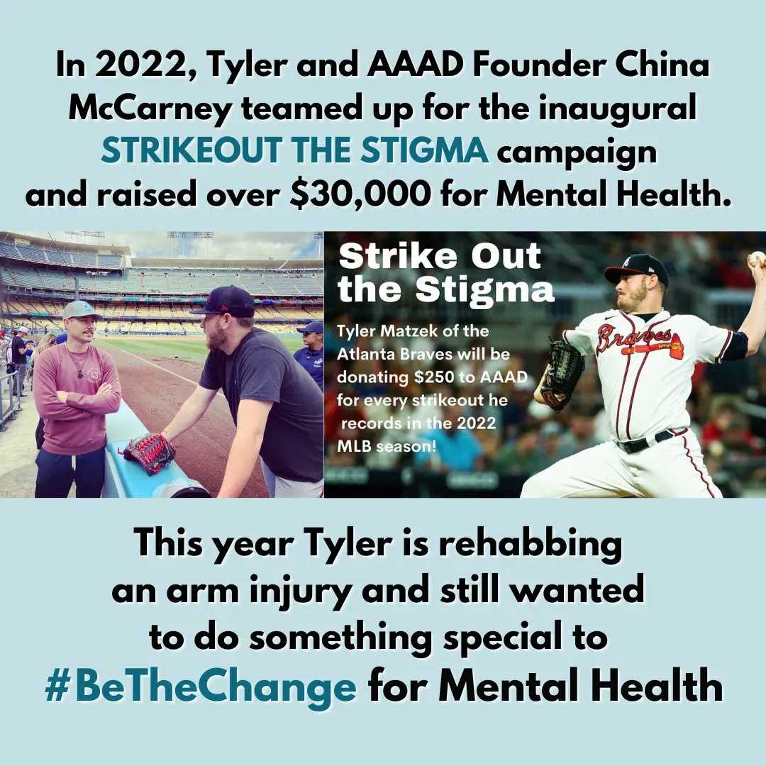 AaadFoundation's tweet photo. #aaadfoundation #bethechange #MentalHealthAwareness #community
#strikeoutthestigma #fundraisers #stopthestigma #mentalhealthmatters #baseball #keeptheconversationgoing #togetherwecan #baseball #charitablepartner #partnerships https://t.co/552uVsr5sd