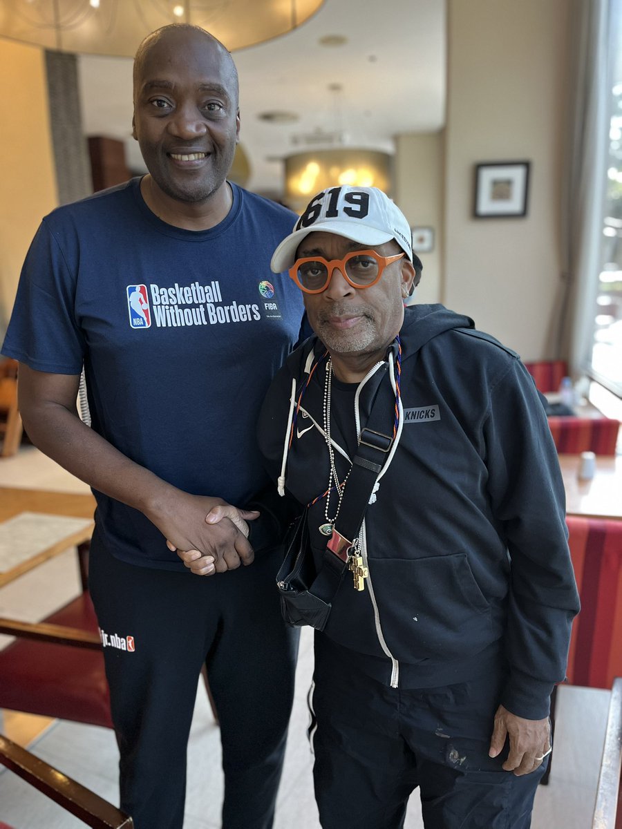 You already know we talked basketball. Lol! It certainly was a privilege to meet award winning filmmaker Spike Lee.