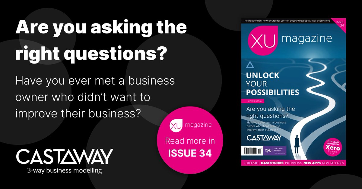 xumagazine's tweet photo. Are you having the right conversations with your clients?

Read all about unlocking your possibility, creating value &amp; scratching that 'itch' with our cover story from 
@CAforecasting in issue 34 of XU Magazine 👉 https://t.co/T1z2xpkAuo https://t.co/trIgKtYqPJ