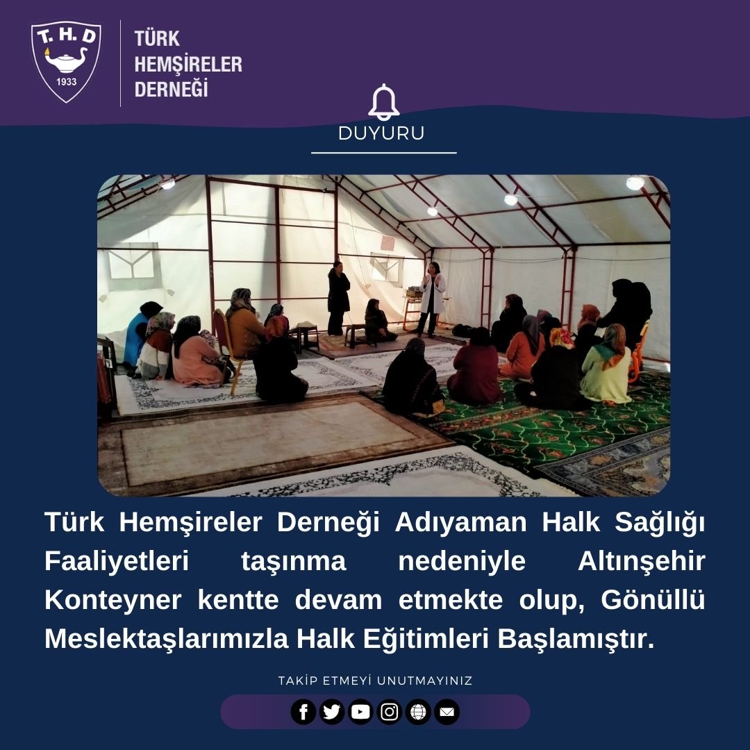 Türk Hemşireler Derneği (@thd_genelmerkez) on Twitter photo 