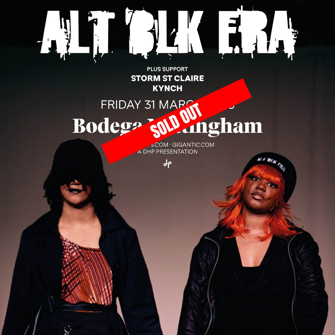 WE SOLD OUT BODEGAAAA!!!!!🖤🤍

We're bringing rage to the stage this Friday with <a href="/jo/">jo</a>.jomz <a href="/Medrum101/">Sam 🥚</a>  <a href="/kynchband/">KYNCH</a>  <a href="/stormstclaire/">STORM ST CLAIRE</a>  ☆

<a href="/bodeganotts/">The Bodega</a>  <a href="/PRSFoundation/">PRS Foundation</a>  #soldout