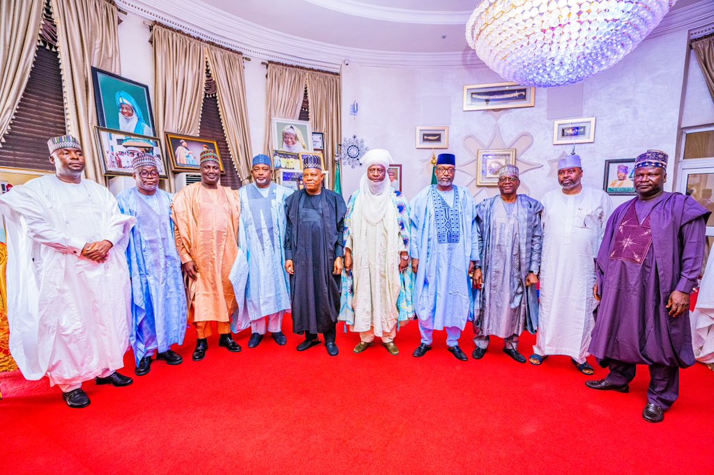 officialSKSM's tweet photo. Shettima: IBB, Abdulsalam's Wealths Of Experience Are Huge Treasures To Nigeria

The VP-elect, Senator @KashimSM has described as immeasurable and huge treasures the wealth of experiences of former Heads of State, Generals Ibrahim Babangida and Gen. Abdulsalami Abubakar. https://t.co/EragqwxqgK