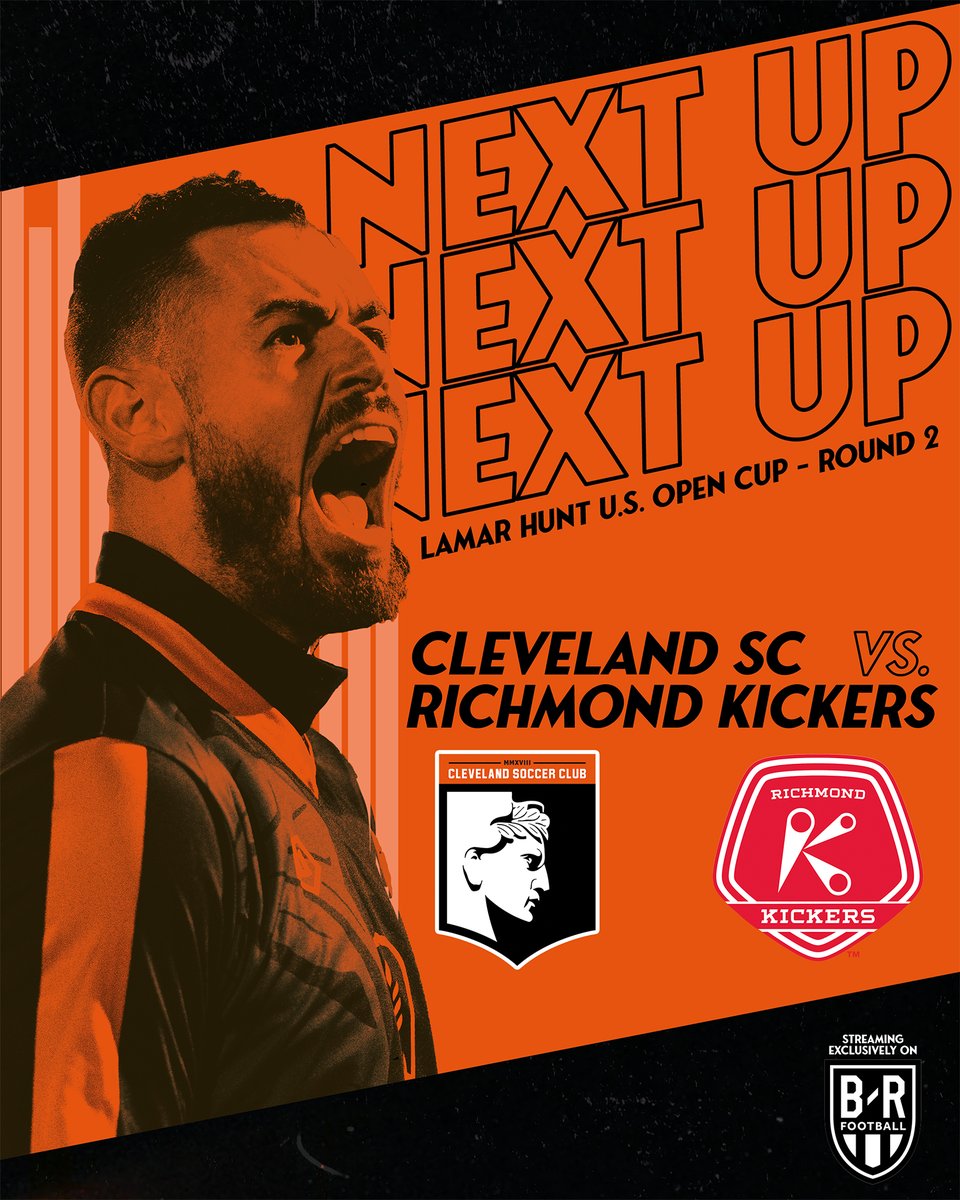 Our US <a href="/opencup/">U.S. Open Cup</a> journey continues in one week as we travel to visit the <a href="/RichmondKickers/">Richmond Kickers 🦘</a> in the Second Round. 🏆🧡🖤

#WeAreCLE #USOC2023