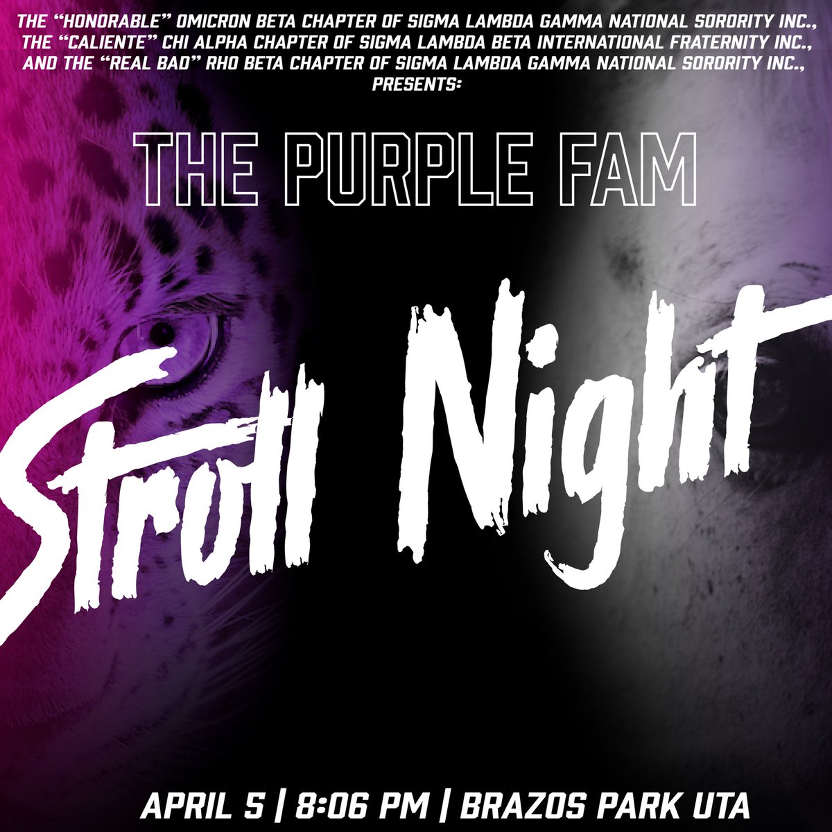 We’ll see y’all at THE purple Fam stroll night next week 🤭
