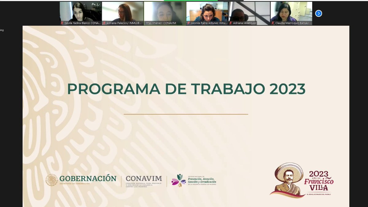 CONAVIM_MX's tweet photo. #UniendoEsfuerzos | Hoy sesionó la Comisión de Erradicación del Sistema Nacional para Prevenir, Atender, Sancionar y Erradicar la Violencia contra las Mujeres #SNPASEVM, para abordar la alineación de su Programa de Trabajo 2023 con las líneas del #PIPASEVM. https://t.co/TEOgyV24lv