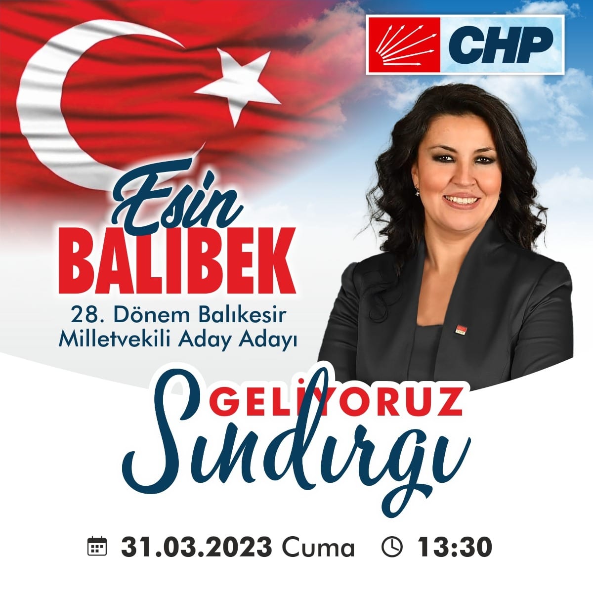 Yarın güzel ilçemiz, baba toprağı #Sındırgı' da vatandaşlarımızla birlikte olacağız.
Hepinizi bekliyoruz...
#CHP #kemalkilicdaroglu
