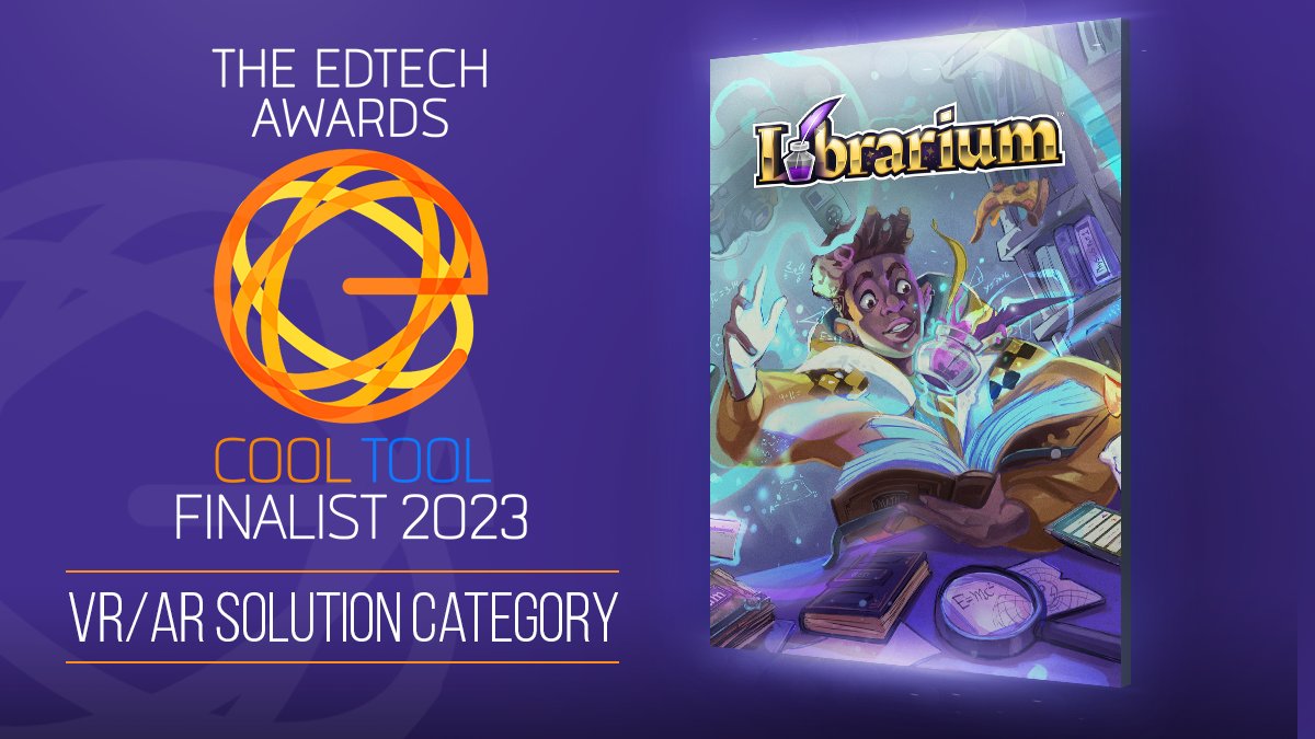 We're excited to share that #LibrariumVR was a finalist for the #EdTech Cool Tool Awards 2023 in the category of VR/AR Solution! Thank you to everyone supporting our team and #Librarium, we'll keep working to make it better each day! 🪶💜

#VR #Education #Technology #Award #Game