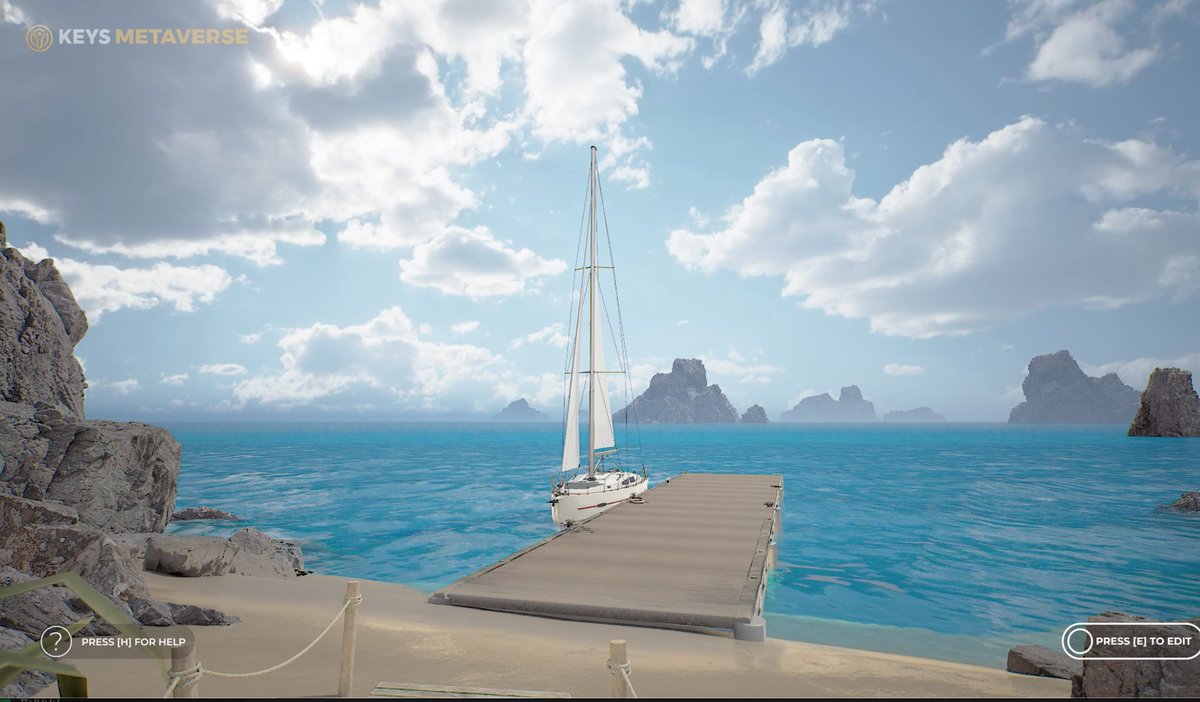 Who's up for a sail? Some amazing views in the Keys Metaverse <a href="/MetaMansionsNFT/">Meta Mansions</a> #bestshot #metaverse
