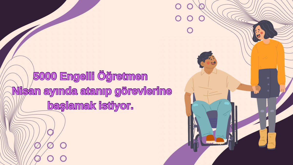 BugraOgretmen01's tweet photo. 16 aydır atama bekleyen 5000 engelli öğretmen, Nisan ayında atanıp görevlerine başlamak istiyor.
Milli Eğitim Bakanlığı
@tcmeb @prof_mahmutozer https://t.co/etxCxK1DmB