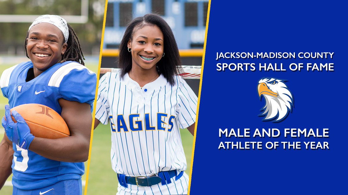 JCSAthletics's tweet photo. Congratulations to Kam Boyd and Trinity Brooks on being named The Jackson-Madison County Sports Hall of Fame Athletes of the Year for Jackson Christian! https://t.co/niAoQMUtyQ
