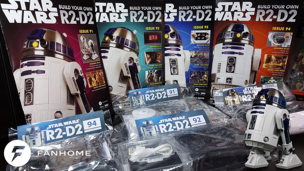 Eggmanstudiosig's tweet photo. Issues 91-94 of the @FanhomeUK #StarWars #buildyourown 1/2 scale #R2D2 #astromech #droid #fanhomeuk #myfancollection #thisisfanhome #monthlysubscriptionbox #modelkit @CoolToysUK @SmMarwood @usualmike30 @Sean_Solo8 @UKToyCollector @DeAgostiniUK https://t.co/RpyGGgrCAW