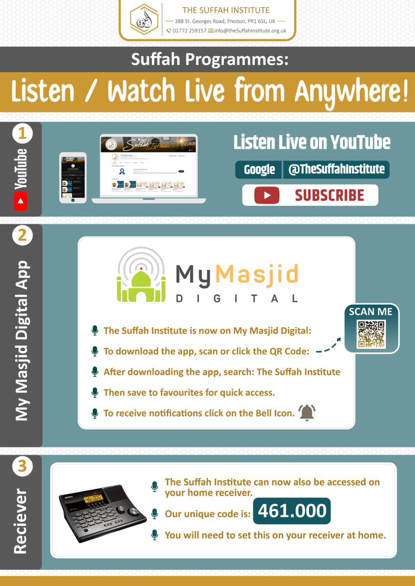 Now also live via #YouTube