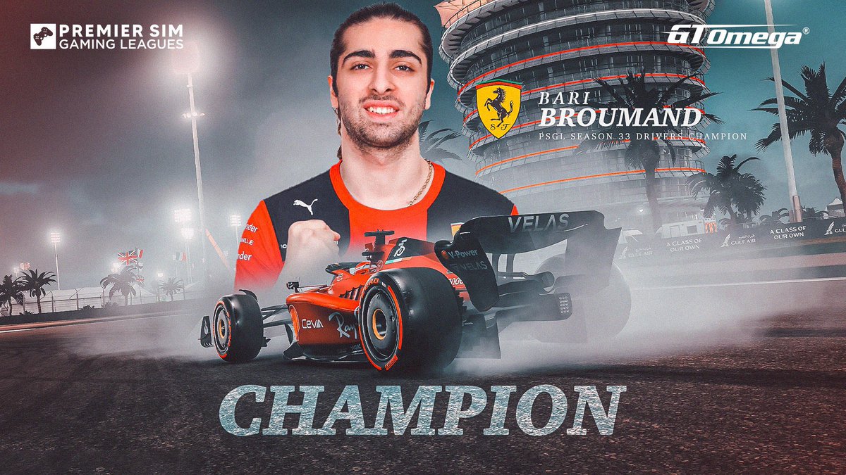 Very happy to have won the <a href="/PremierSimGL/">PSGL</a> championship. It's been such an unlucky season and I wish it could've been decided on track. GG to <a href="/ThomasRonhaar1/">Thomas Ronhaar</a> who drove a great season.

Also Thanks to my goat <a href="/JonahMartenss/">Jonah Martens</a> ❤️🐐