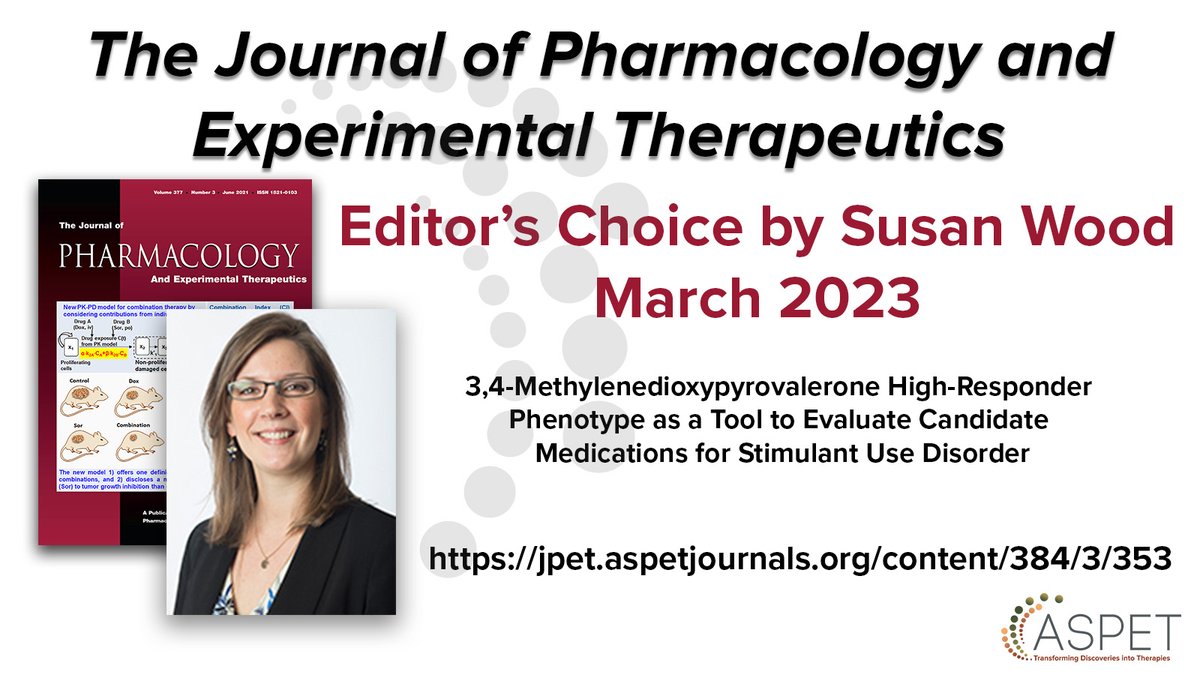JPET (ASPET) (@jpet_journal) on Twitter photo There are no medications approved for #StimulantUseDisorders. New research by <a href="/m_r_doyle/">Michelle Doyle, PhD</a> mimics compulsive patterns of drug taking behaviors and found drugs targeting #Dopamine D3 or #5-HT2c reduce drug intake. Read more here: bit.ly/3KjlHs4. <a href="/UTHealthSA/">UT Health San Antonio</a> <a href="/JPET_Journal/">JPET (ASPET)</a> There are no medications approved for #StimulantUseDisorders. New research by <a href="/m_r_doyle/">Michelle Doyle, PhD</a> mimics compulsive patterns of drug taking behaviors and found drugs targeting #Dopamine D3 or #5-HT2c reduce drug intake. Read more here: bit.ly/3KjlHs4. <a href="/UTHealthSA/">UT Health San Antonio</a> <a href="/JPET_Journal/">JPET (ASPET)</a>