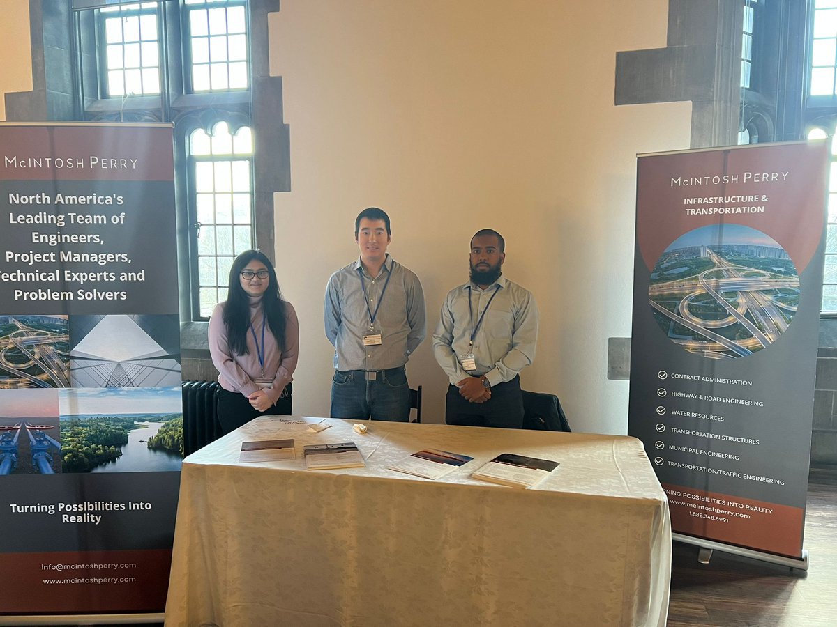 Egis_Canada's tweet photo. Thanks UT-ITE for hosting a great annual event yesterday. Our team at McIntosh Perry had a good time connecting with students and alumni across the GTA region in the Transportation Industry.
#mcintoshperry #turningpossibilitiesintoreality #engineering #studentmixer https://t.co/IMApUB4yM4