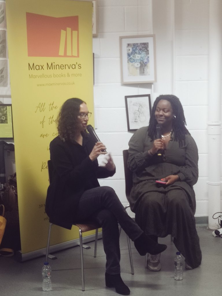 maxminervas's tweet image. And we're off... @Luidas discussing the mesmeric #FireRush with @LucyJTurner at @StPaulsLC. It's going to be a good night!