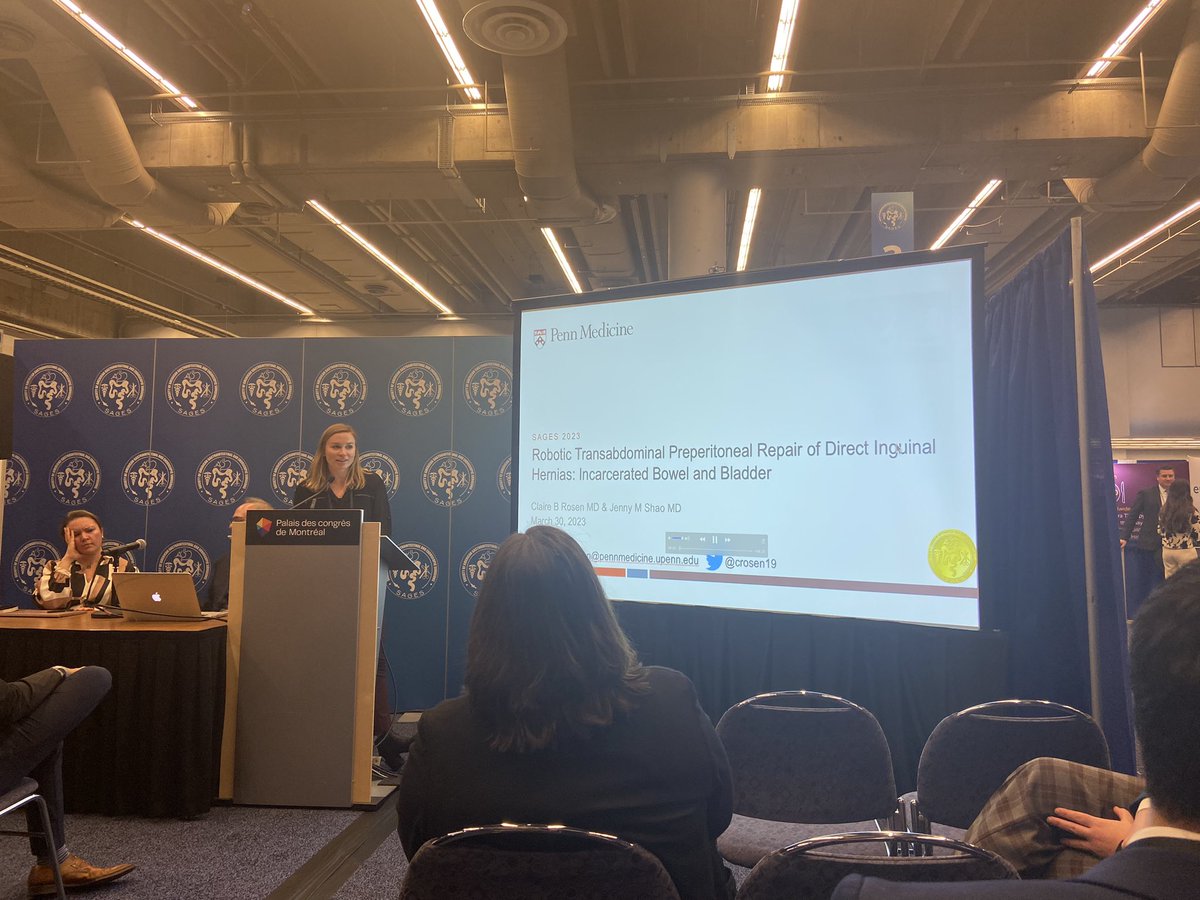 Amanda Bader (@amandabader4) on Twitter photo Great video presentation showing robotic TAPP repair of bilateral inguinal hernias containing bowel and bladder by <a href="/crosen19/">Claire Rosen, MD MSME</a> ! <a href="/jennyshaomd/">Jenny Shao, MD, FACS (she/her)</a> <a href="/SAGES_Updates/">SAGES is in Tampa in 2026!</a> <a href="/pennsurgery/">PennSurgery</a> #SAGES2023 Great video presentation showing robotic TAPP repair of bilateral inguinal hernias containing bowel and bladder by <a href="/crosen19/">Claire Rosen, MD MSME</a> ! <a href="/jennyshaomd/">Jenny Shao, MD, FACS (she/her)</a> <a href="/SAGES_Updates/">SAGES is in Tampa in 2026!</a> <a href="/pennsurgery/">PennSurgery</a> #SAGES2023