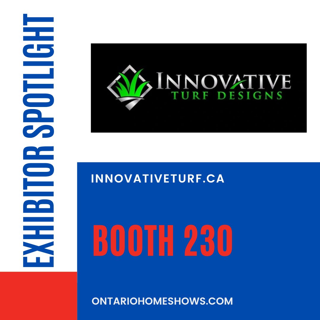HamspringHS's tweet photo. ❗️EXHIBITOR SPOTLIGHT❗️

@innovative_turf will be at the Hamilton Spring Home &amp; Garden Show Presented By @remaxniagara &amp; @remaxescarpment 

Visit Innovative Turf Designs at the show (Booth 230) or learn more online at
👉 https://t.co/ZHMAC1zOyp

#HamSpringHomeShow https://t.co/tDrl8yp68O
