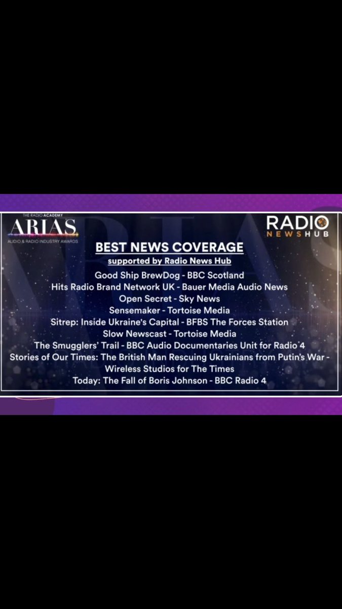 BBCMarkDaly's tweet photo. Absolutely over the moon our podcast Good Ship BrewDog has been nominated for a ⁦@radioacademy⁩ Aria award! These are like the radio oscars so we are super proud to be up there ⁦@MylesBonnar⁩ ⁦@KQAnderson⁩ ⁦@ShelleyJofre⁩ https://t.co/B86yAorUay