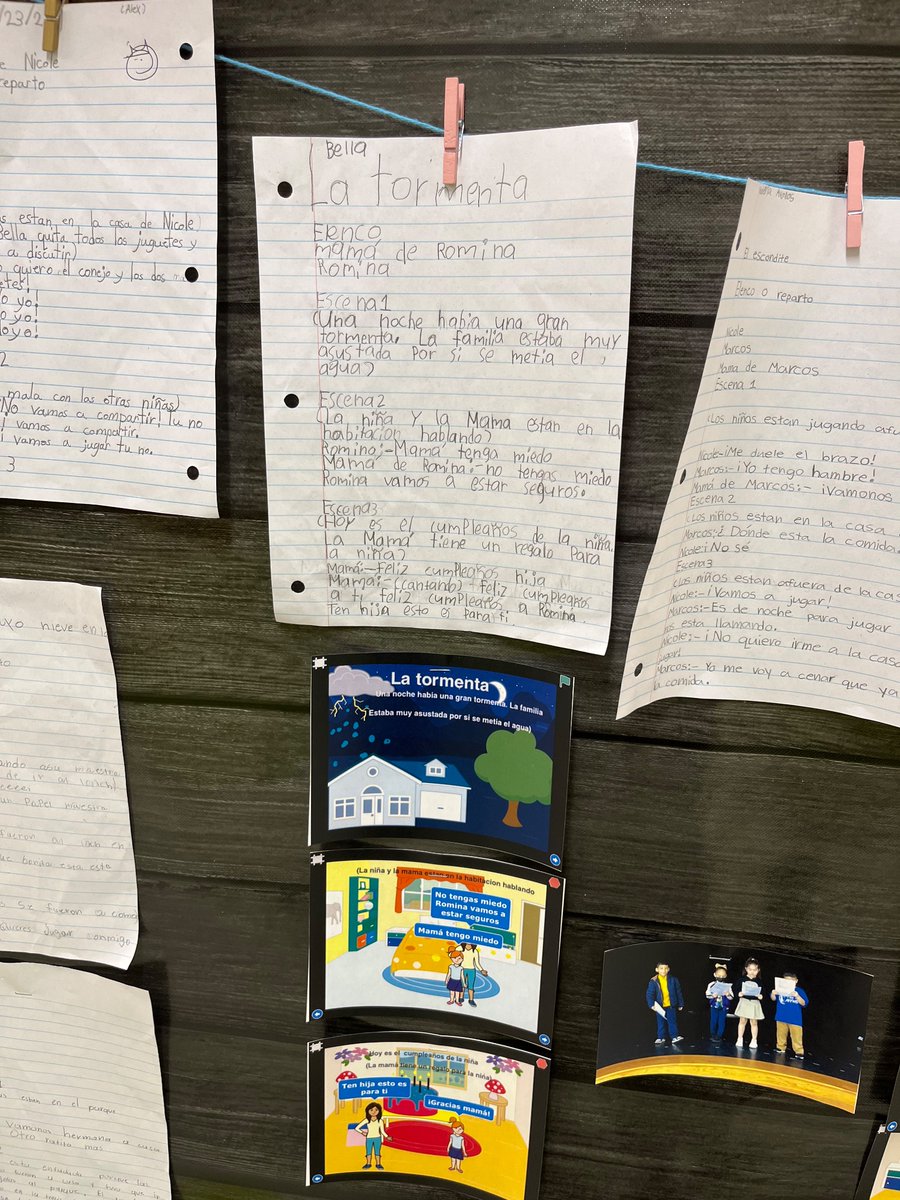 GHuertas4's tweet photo. 1st graders used Scratch to create their own play using the elements of drama such as characters, dialogue, and setting from the first and third person point of view. https://t.co/sXBCiJJvHY