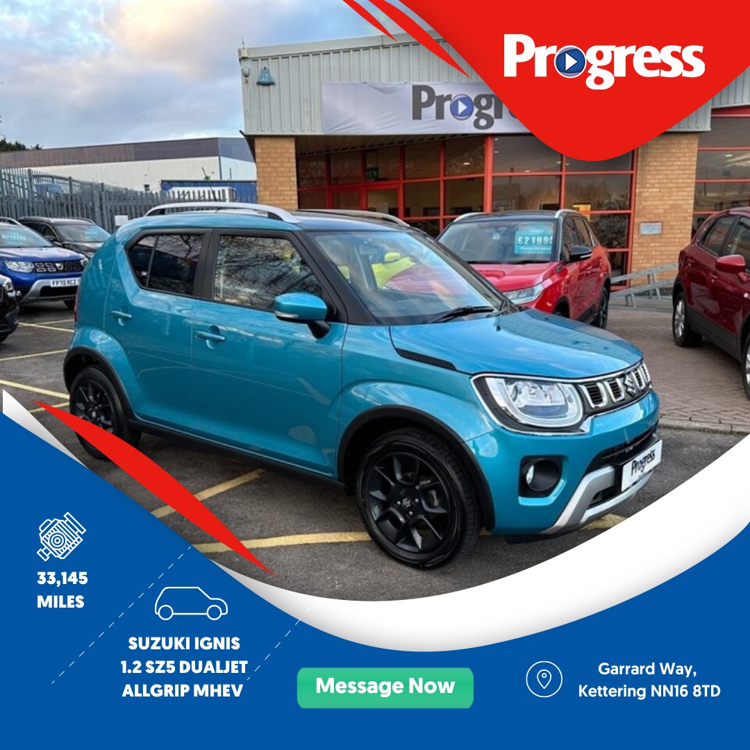 🚀 JUST IN: 2021 Suzuki Ignis 1.2 SZ5 Dualjet Allgrip MHEV with £600 fitted extras, 33,145 miles, £15,495 w/ finance available & low deposit! 💰

Contact us today! 🚗💨 *T&C's APPLY #SuzukiIgnis #HybridVehicle #LowDeposit #CarDealership