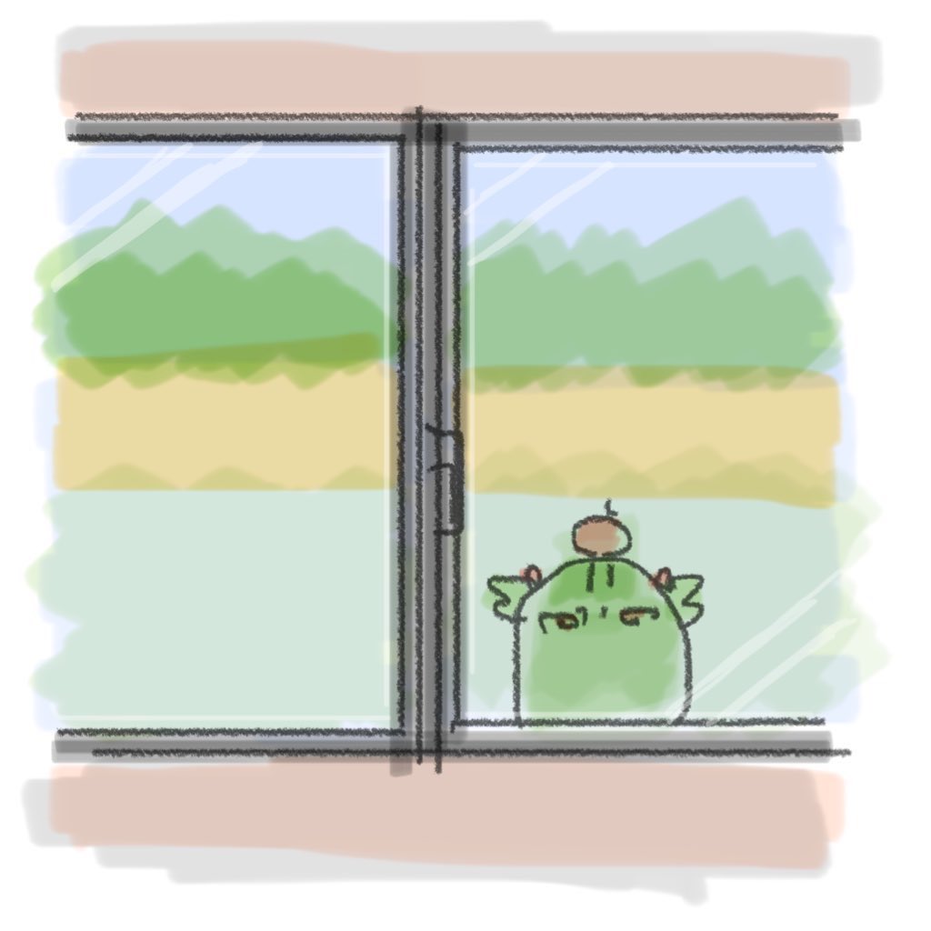 #今月描いた絵を晒そう
ごめんなさい🍎 